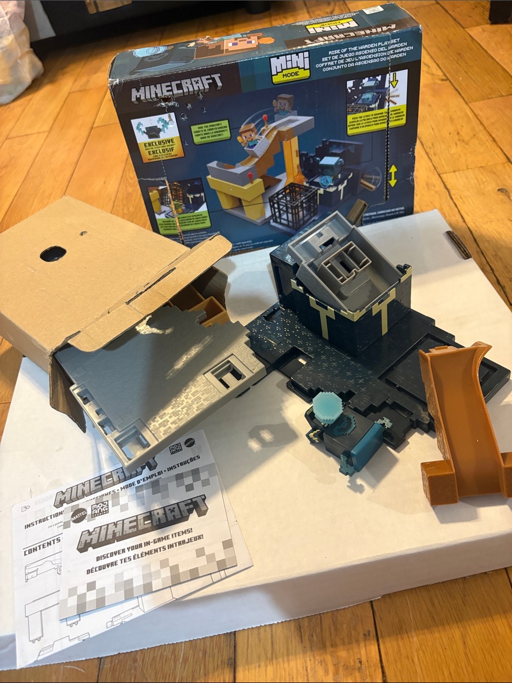 Mattel Minecraft Mini Playset - Yellow, Gray & Black